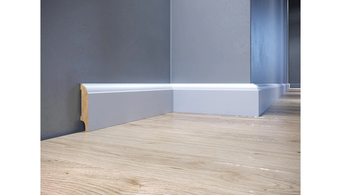 Listwa drewniana biała